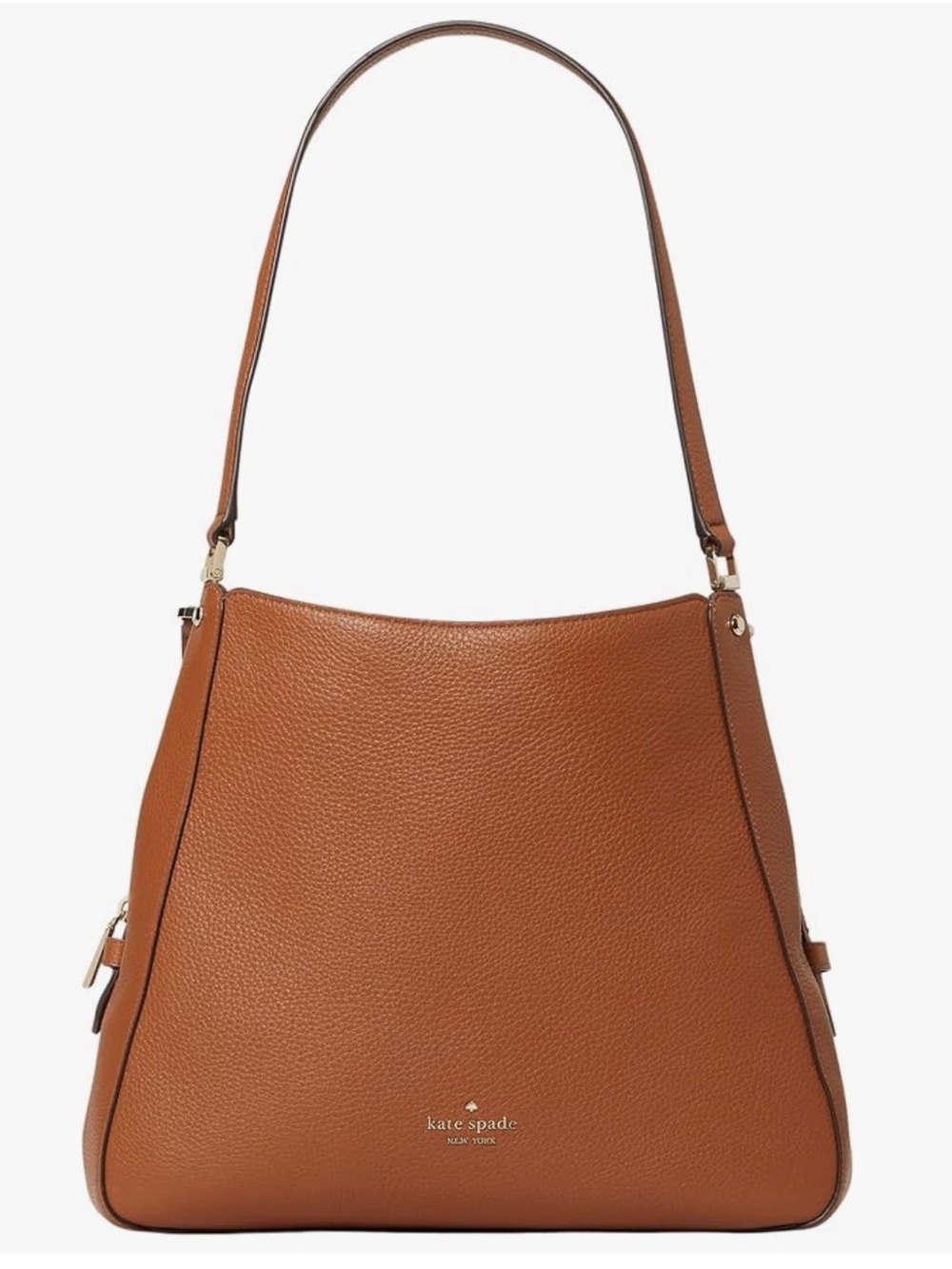 Kate Spade Leila Medium Triple Compartment Shoulder Bag (Warm Gingerbread) - Picture 3 of 12